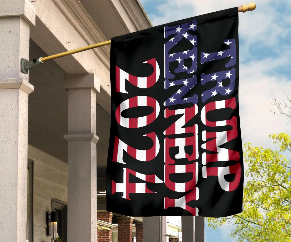 Trump 2024 Jfk Jr Flag America Stars Welcome Garden Flag Decorative House Flags