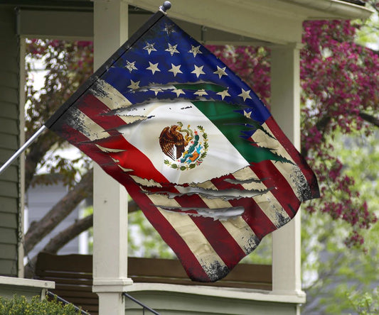 USA Mexico Combination Flag Mexican American Friendship Patriotic Flag