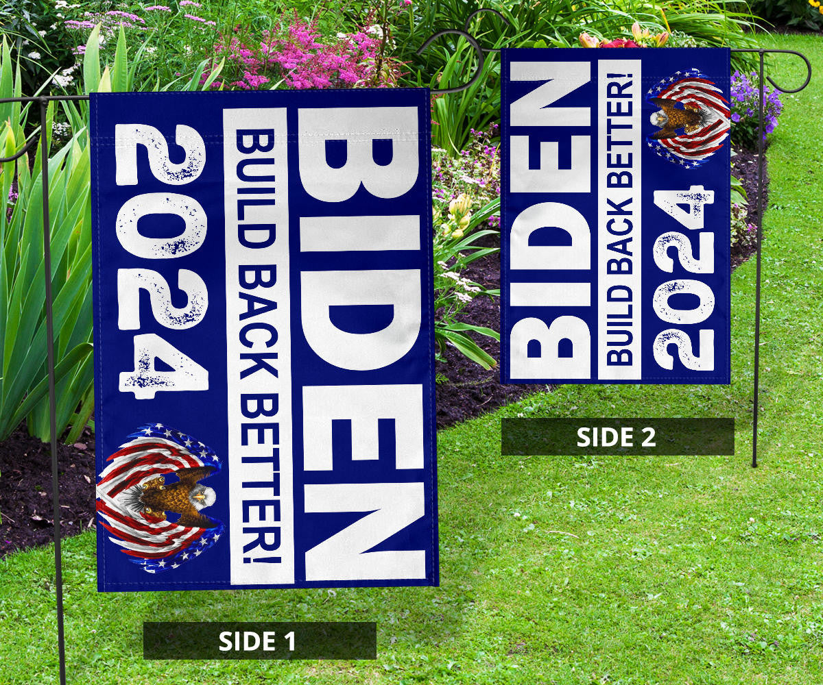 Biden Build Back Better 2024 Flag Joe Biden 2024 Flag President Campaign Merchandise