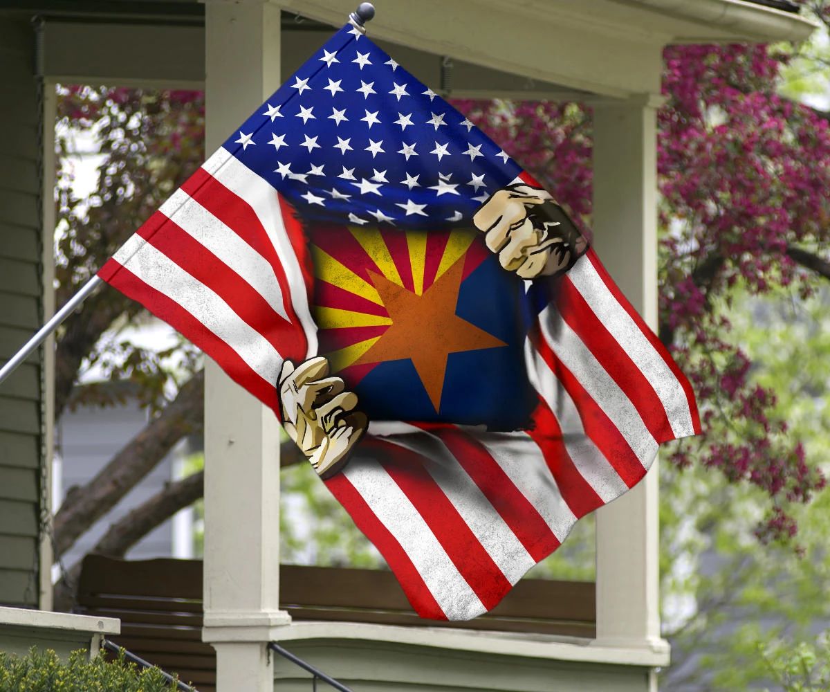 Arizona American Flag 4th Of July Patriotic Decoration