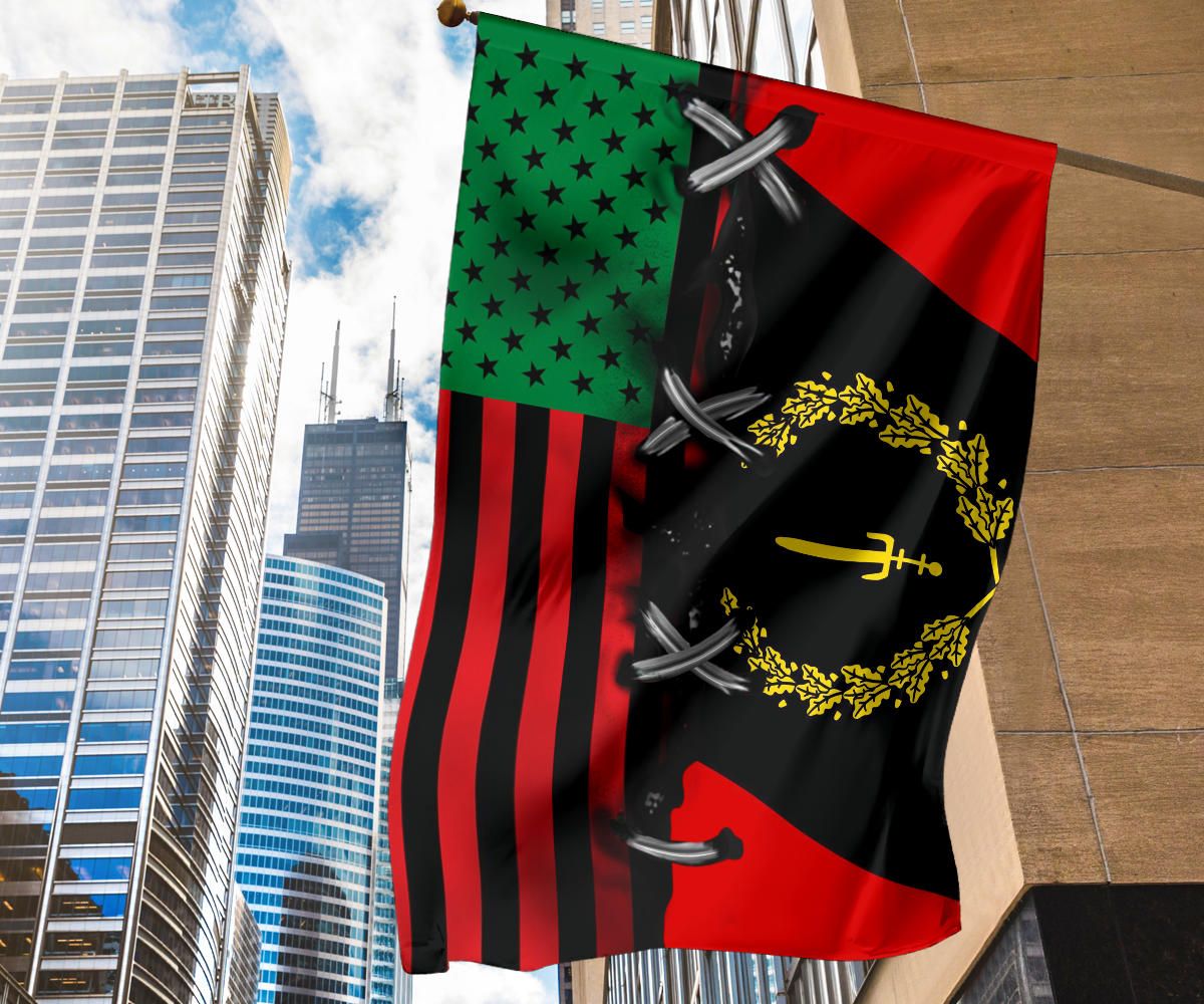 Black American Heritage Flag And African American Flag Honor Black People Liberation