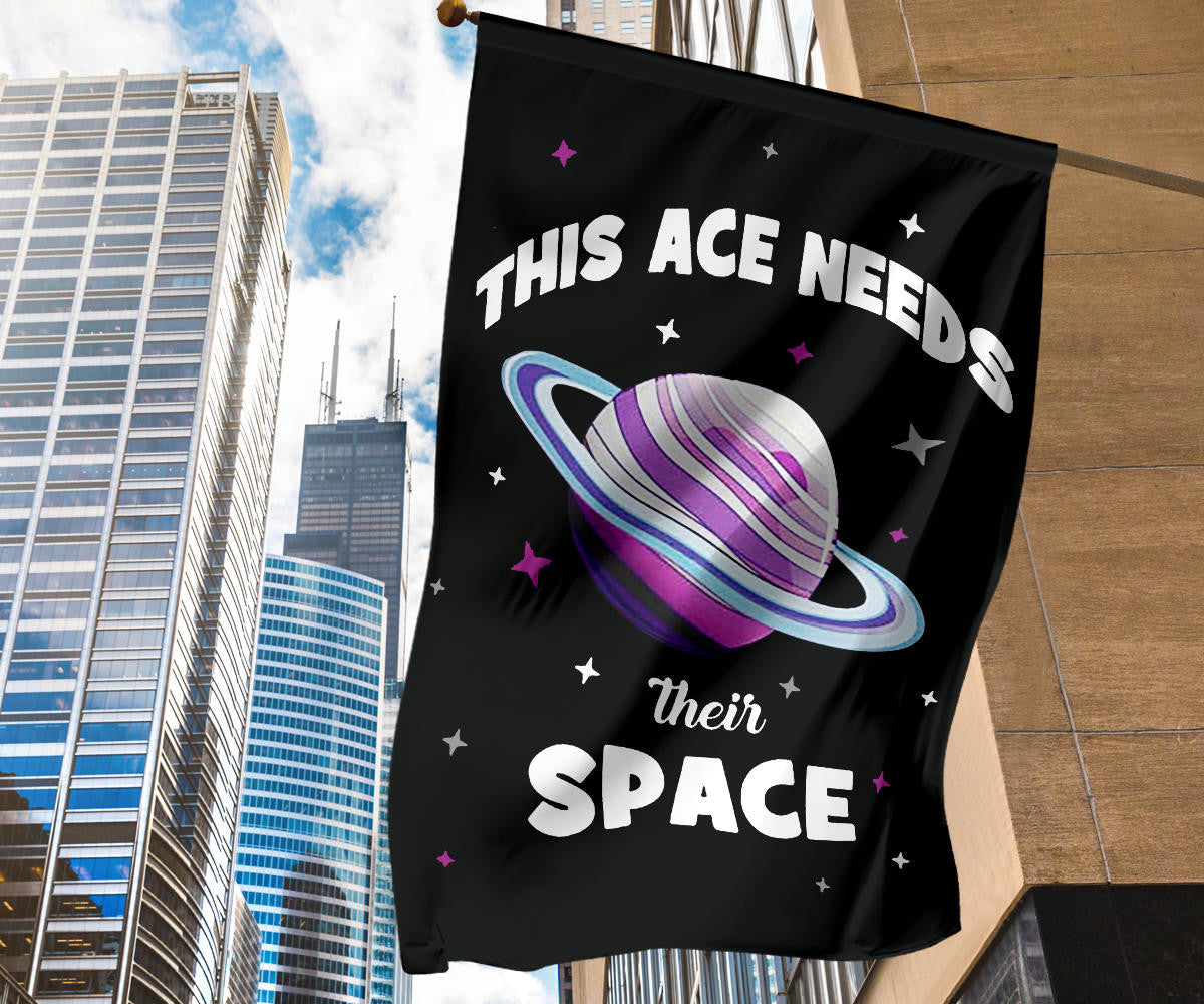 Asexual Flag This Ace Needs Their Space International Asexuality Day LGBT Ace Flag