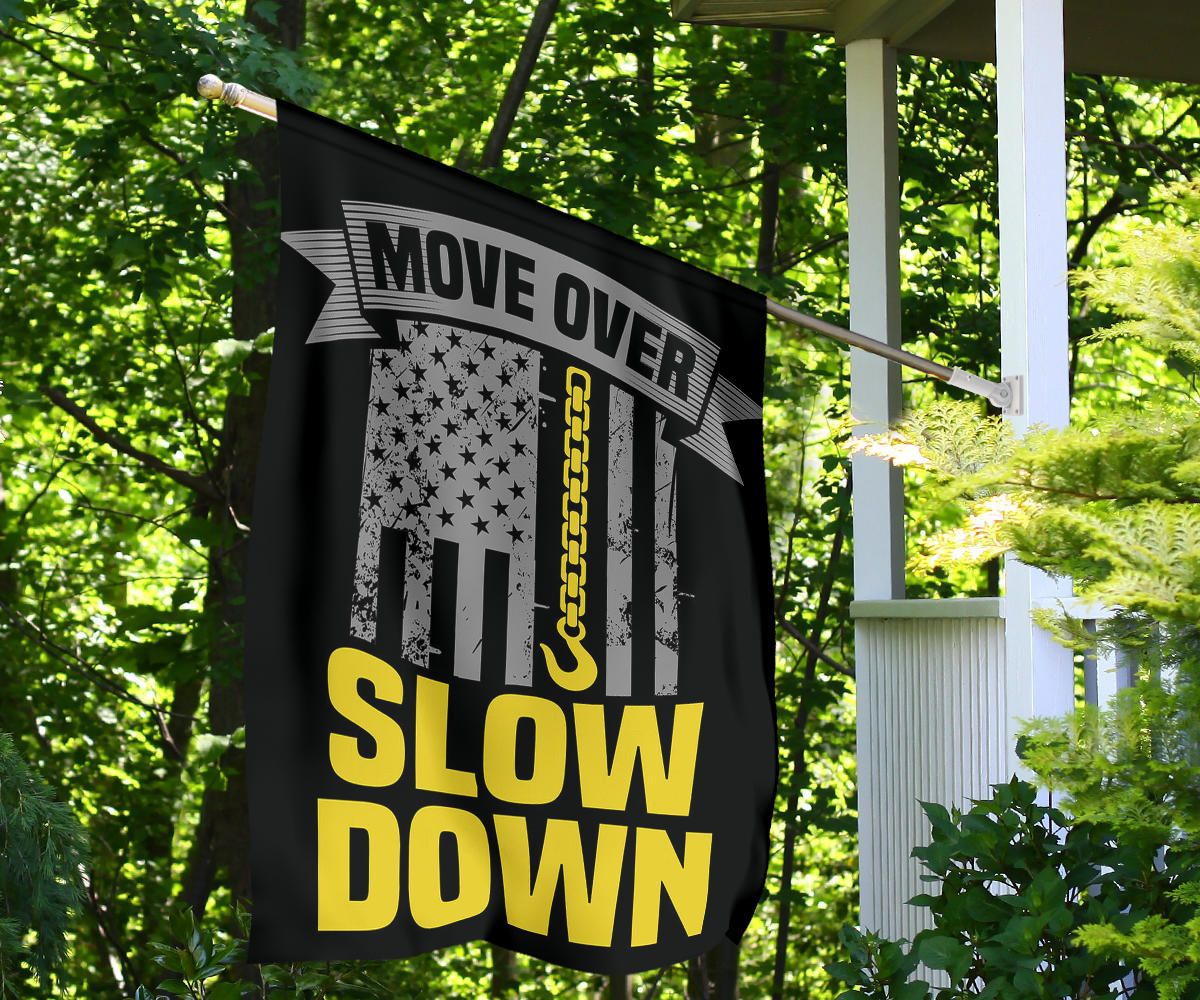 Thin Yellow Line Flag Move Over Slow Down Tow Truck Drivers Flag Gift For Home Decor