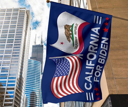 California For Biden Flag Liberal Vote For Biden Presidential Campaign Protest Trump Merch