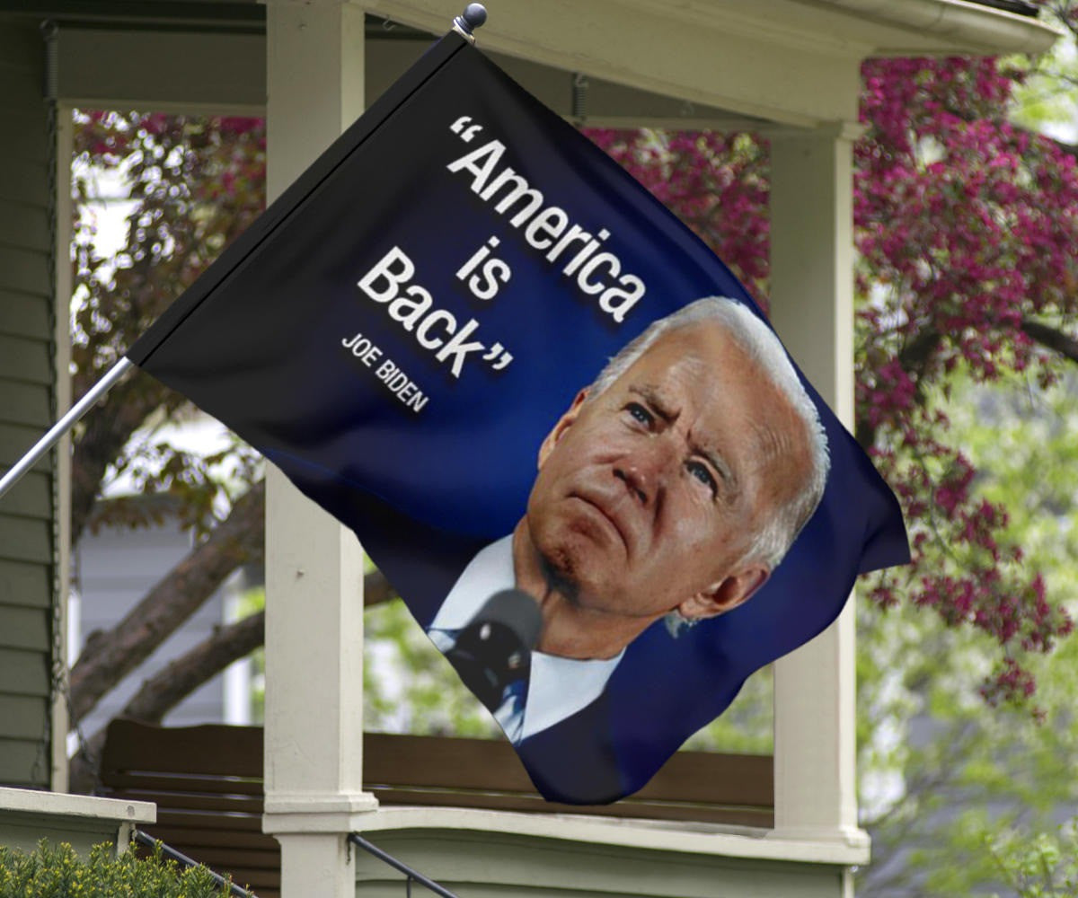 Biden 2024 Flag America Is Back Joe Biden Political Flag 2024 Presidential Election