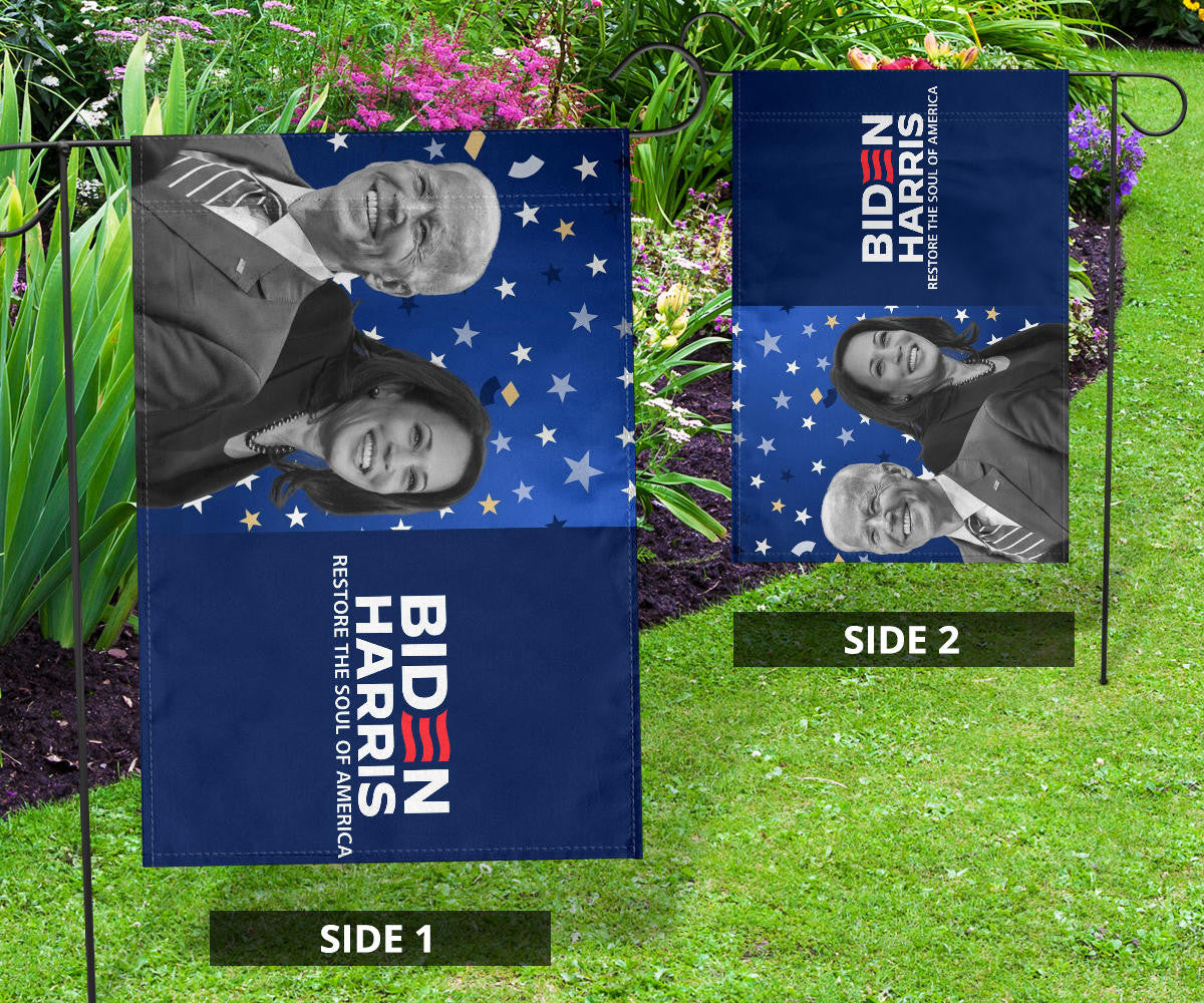 Biden Harris Restore The Soul Of America Flag 2024 Presidential Election Biden 2024 Merch