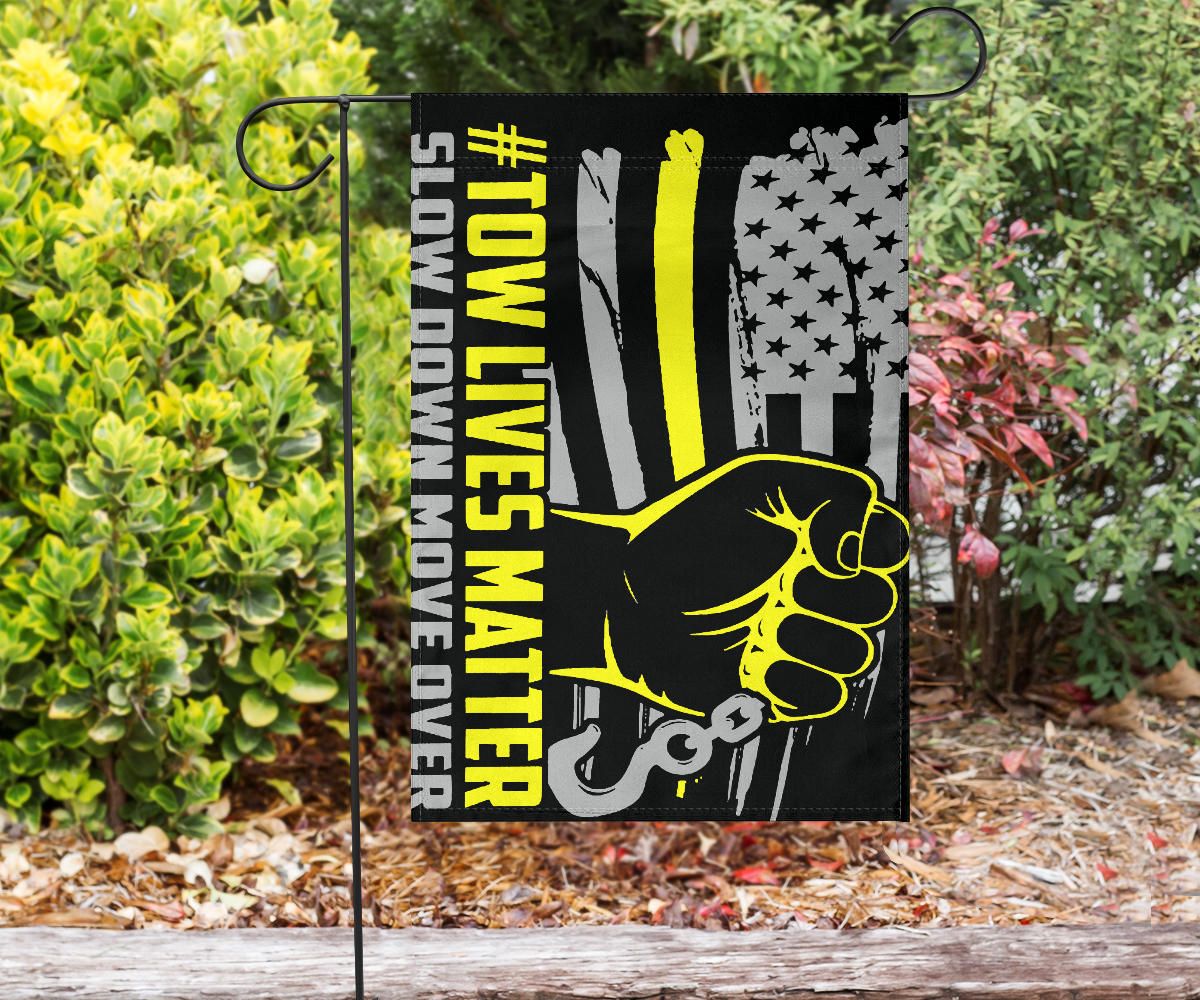 Thin Yellow Line Flag Tow Lives Matter Move Over Slow Down Flag For Indoor Outdoor Home Decor