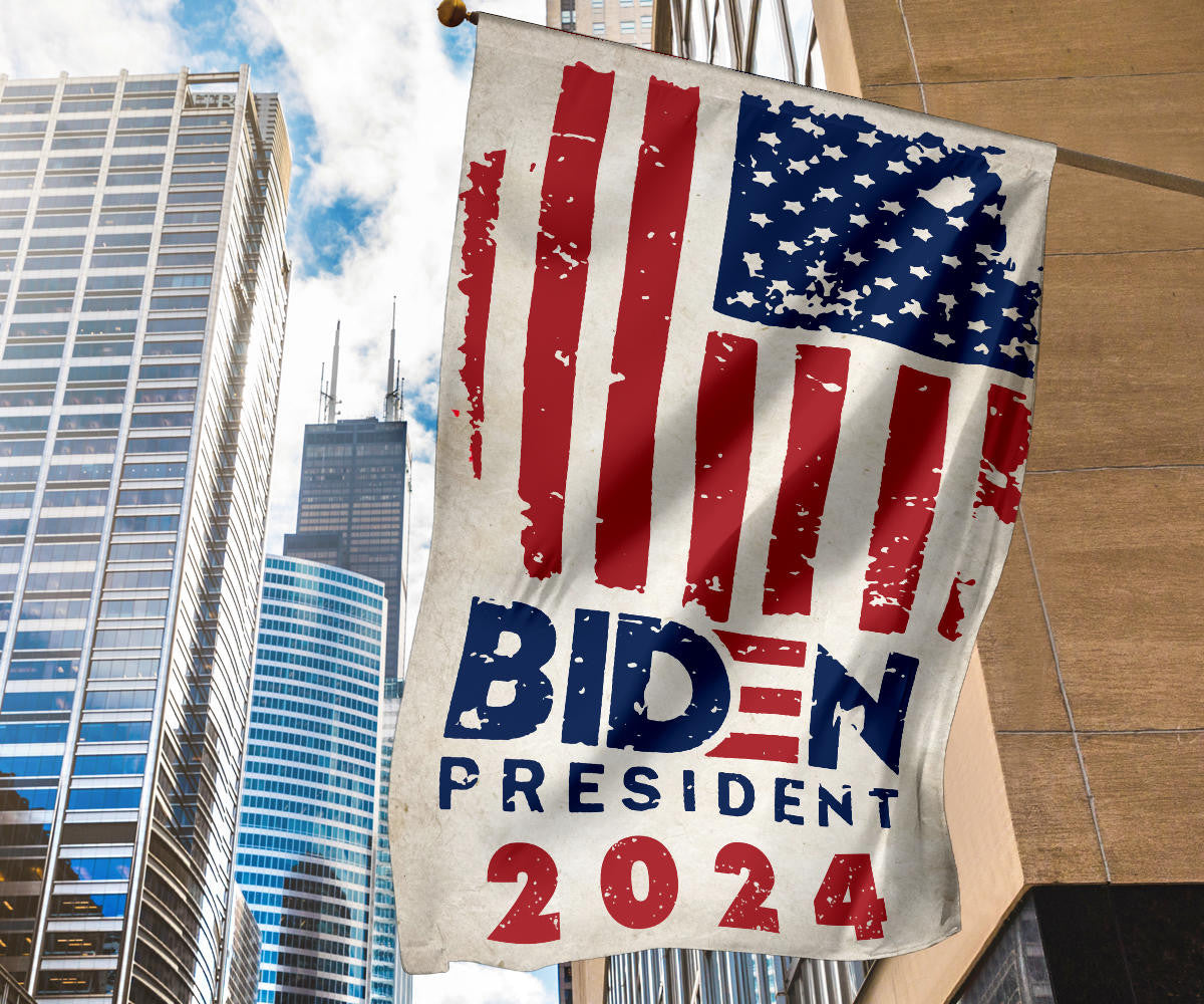 Biden For President 2024 Flag Vote Joe Biden 2024 Campaign Merchandise Political Flag