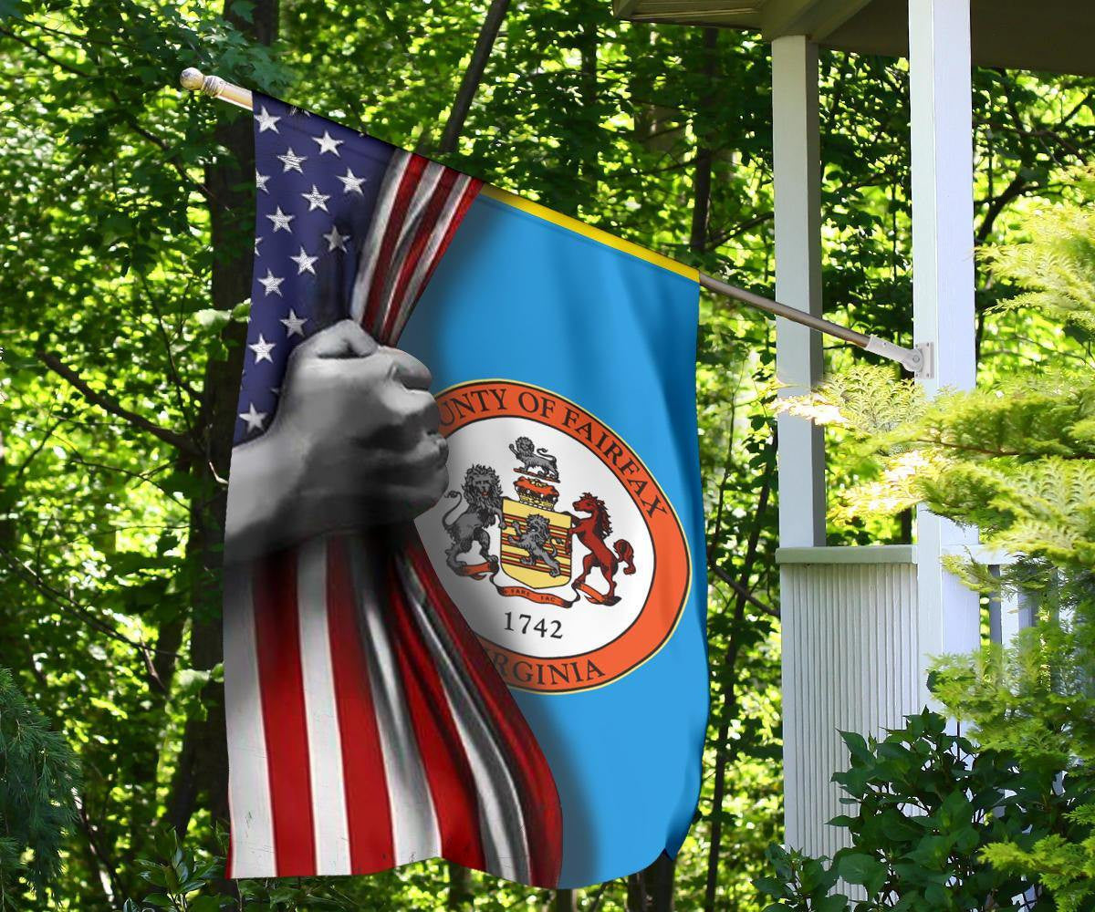 American Fairfax County Flag State Of Virginia Flag Lawn Decor