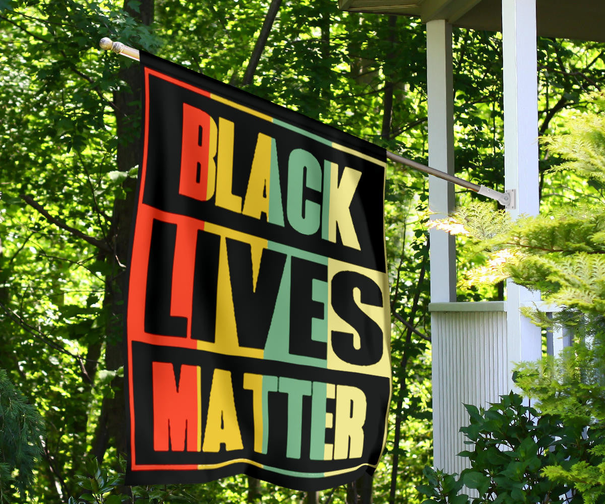 Black Lives Matter Flag African Black History Month Flag Garden Decor