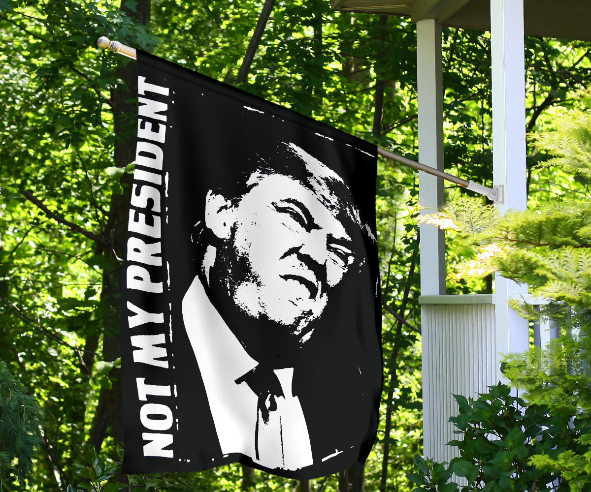 Trump Not My President Flag Anti Donald Trump Yard Flag Decor