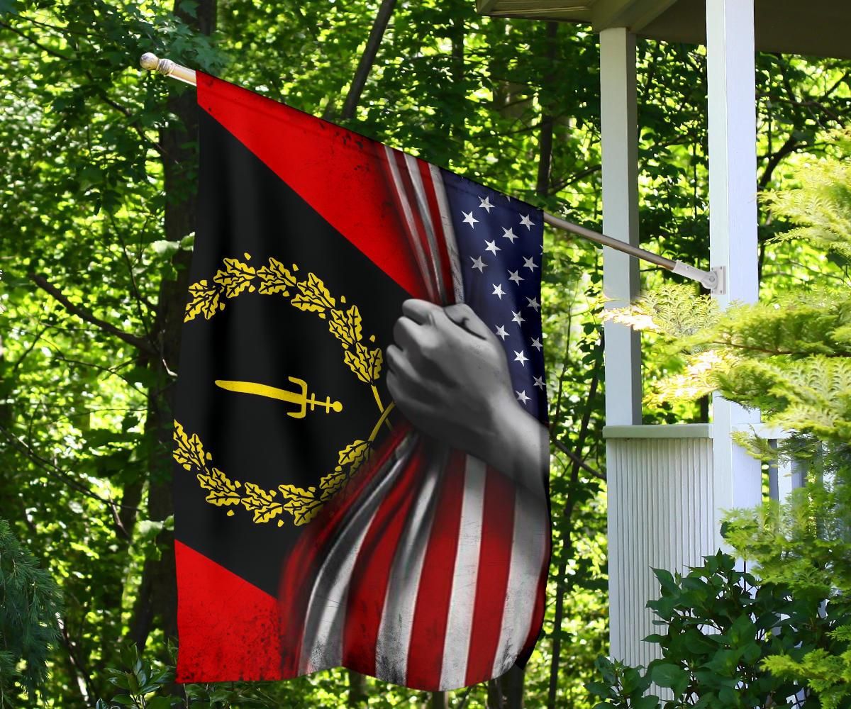 Black Heritage Flag And American Flag African Black American Heritage Flag 1976 For Sale