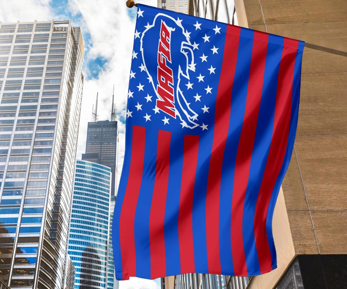 Bills Mafia Flag Buffalo Bills Mafia Sport Flag Indoor Outdoor Hanging