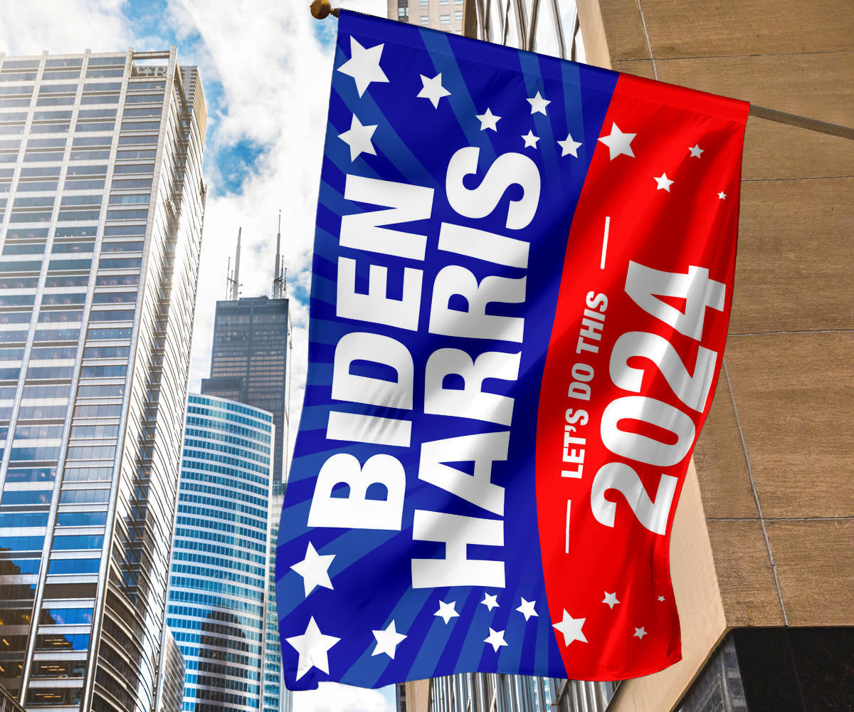 Biden Harris Let's Do This 2024 Flag Biden Harris Campaign Election 2024 Merchandise