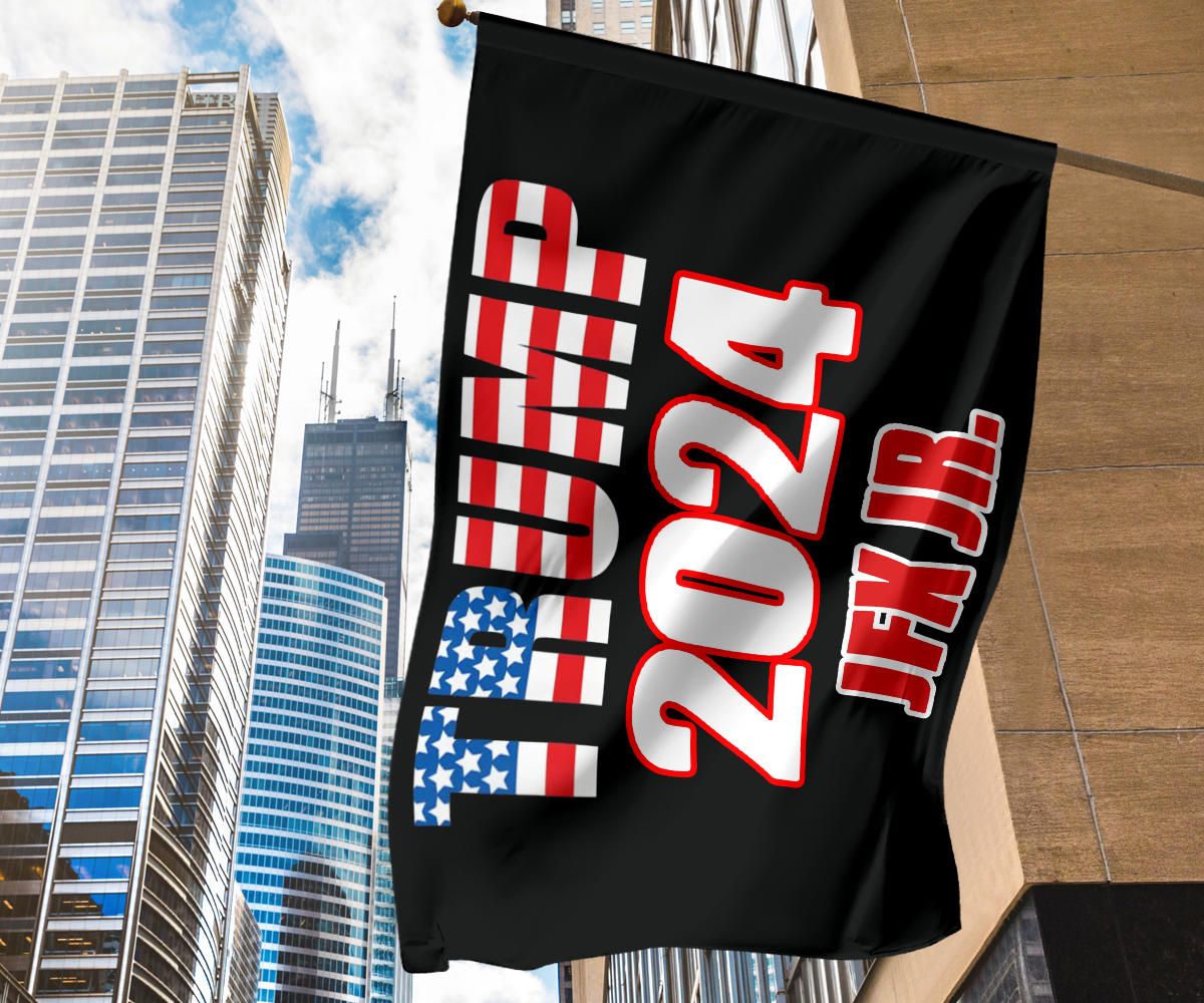 Trump 2024 Jfk Jr Flag Patriotic Garden Flags Holiday Decor Best American Flag For House