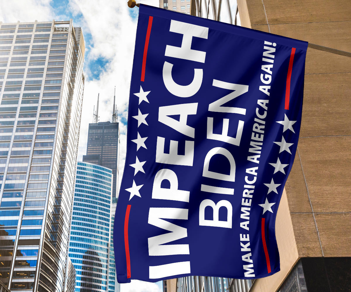 Anti Biden Flag Impeach Biden Make America America Great Again Fuck Biden Fight For Trump Merch