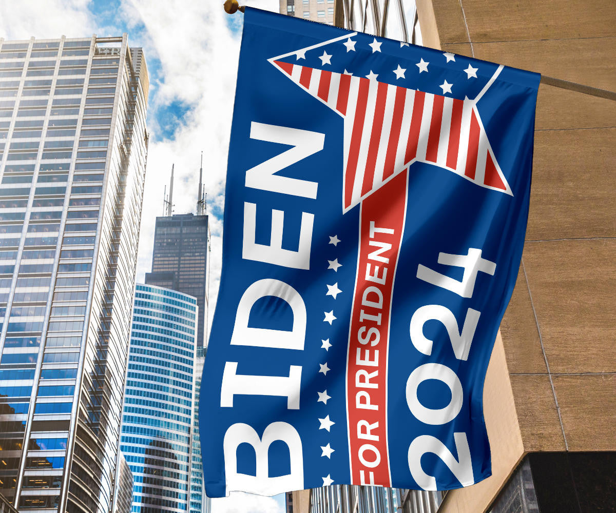 Biden For President 2024 Flag Joe Biden 2024 Flag For Supporters Presidential Election