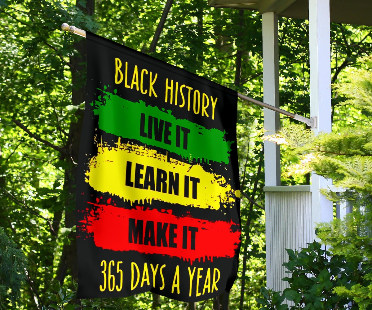 Black History Flag Black History Month Flag Red Black Green African American Month Decor