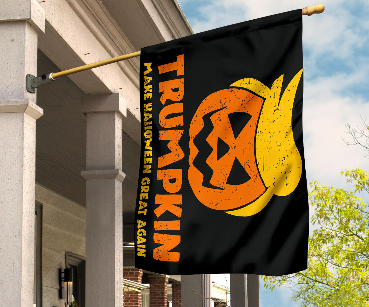 Trumpkin Make Halloween Great Again Flag Funny Trump Political Halloween Lawn Decorations