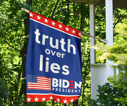 Truth Over Lies Biden President American Flag Biden Harris 2024 Political Campaign Merchandise