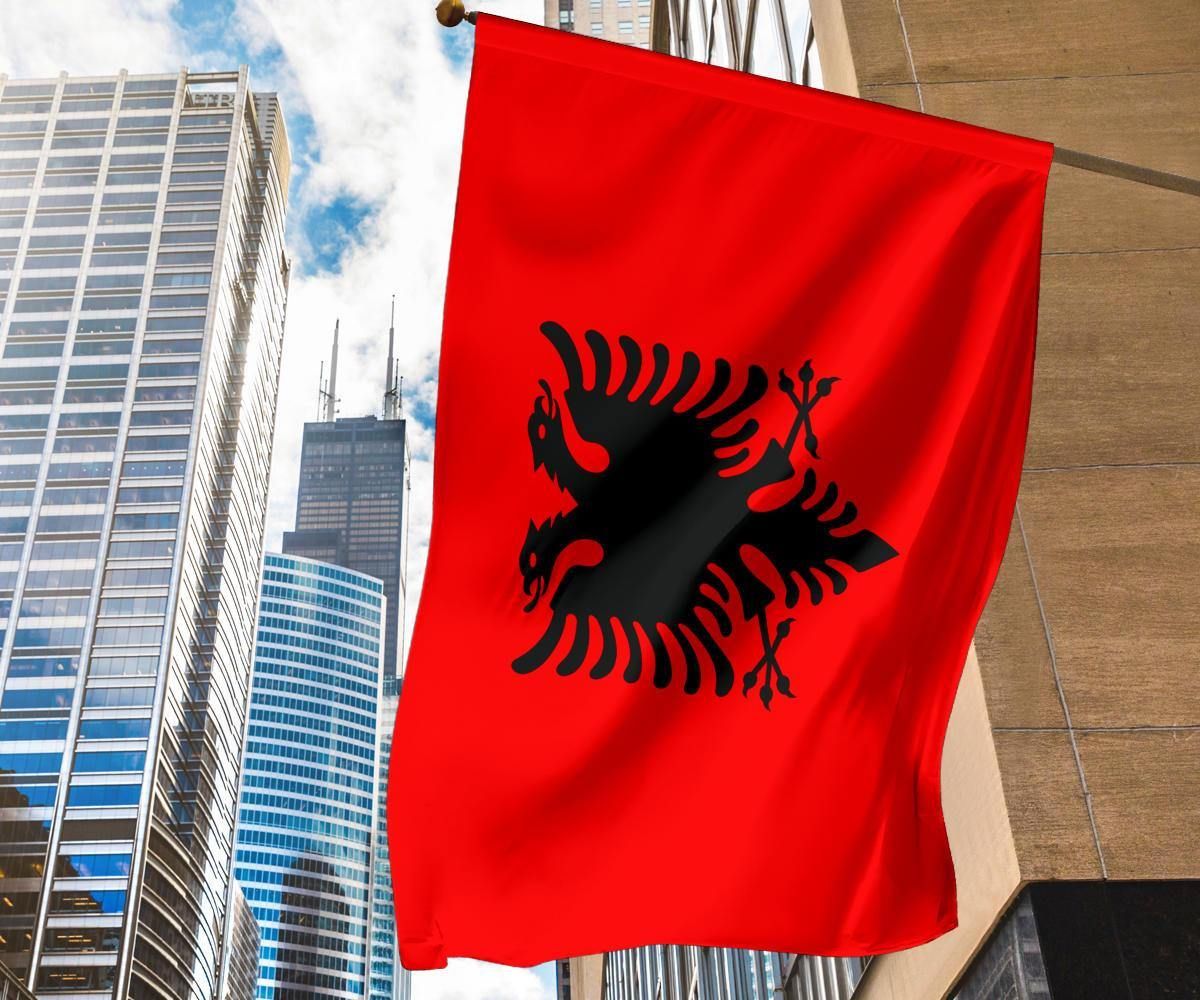 Albanian Flag National Flag Day Of Albanian Banner Hanging Indoor Outdoor