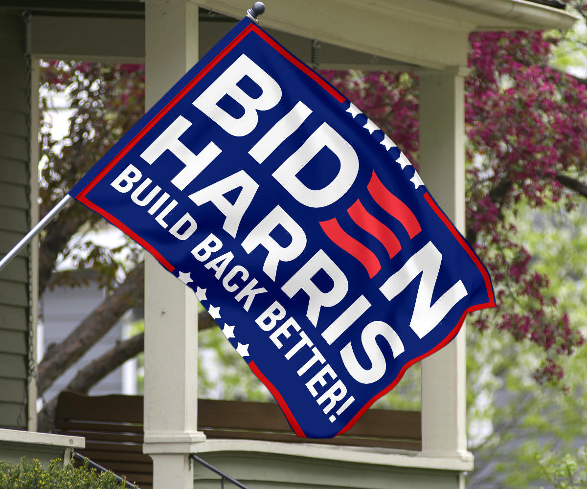 Biden Harris 2024 Flag Biden Harris Build Back Better Flag Political Merch