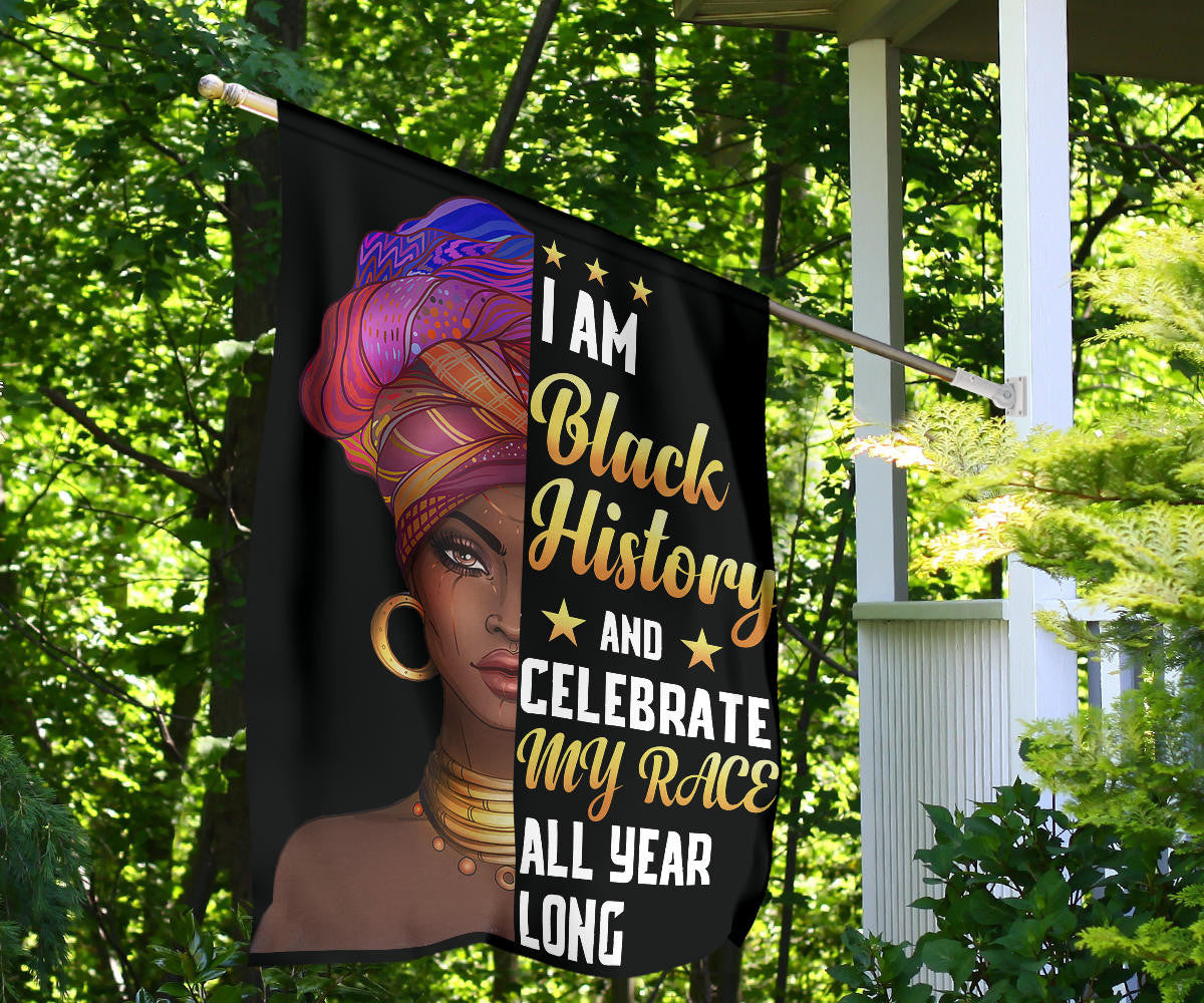 Black History Month Flag I Am Black History Women African American History Month Pride