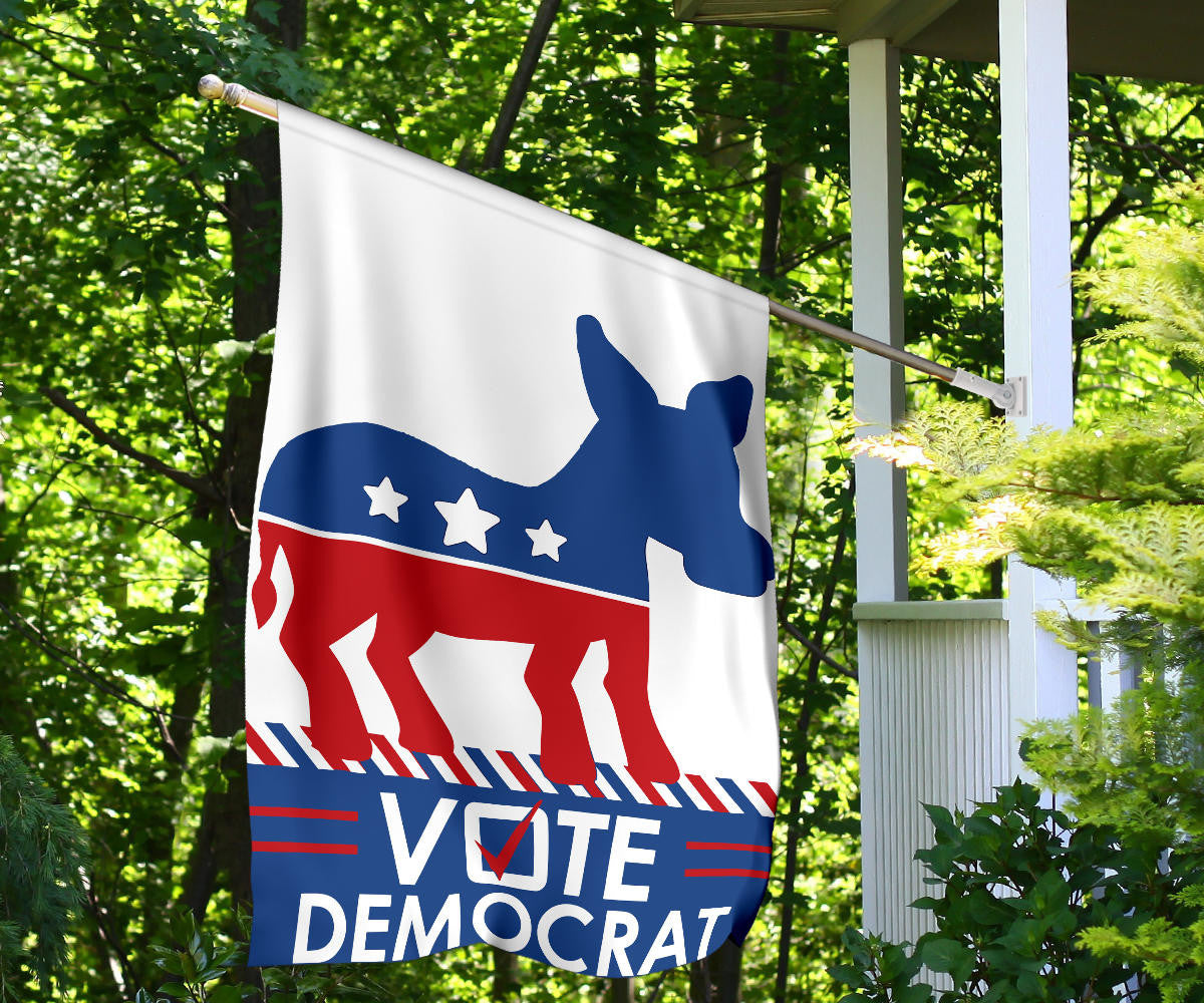 Vote Democrat Flag Presidential Election Political Vote Blue For Democrats Banner