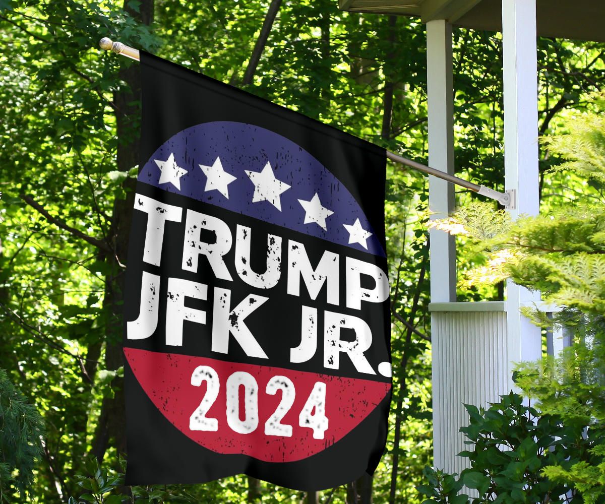 Trump 2024 Jfk Jr Flag American Flag Stars Decorative House Flags Patriot Gifts