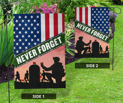 US Soldiers Lest We Never Forget Flag American Flag Remembrance Day Veterans Patriot Merch