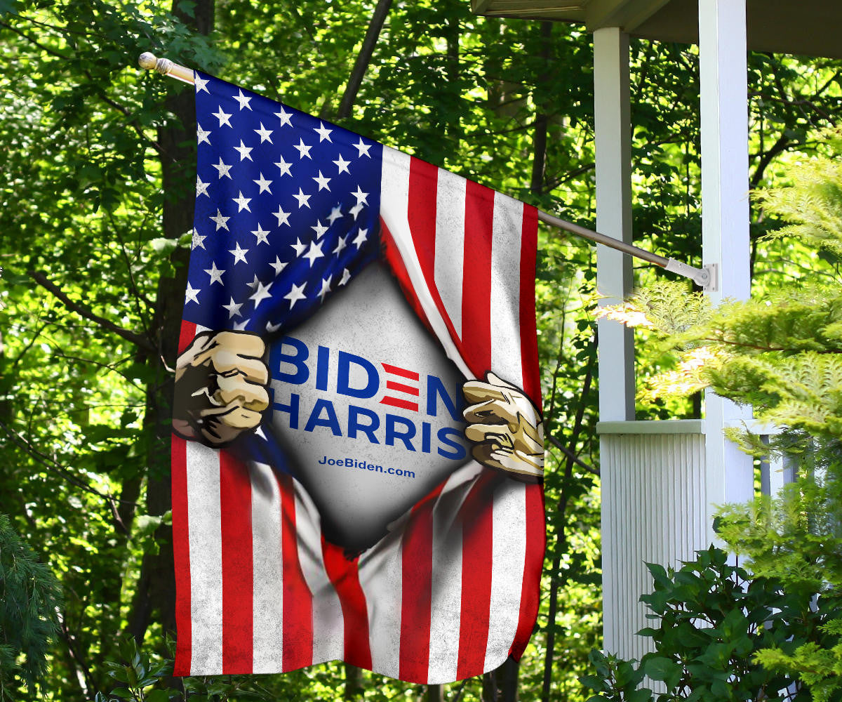 Biden Harris 2024 Flags Inside American Flag For 2024 Presidential Election