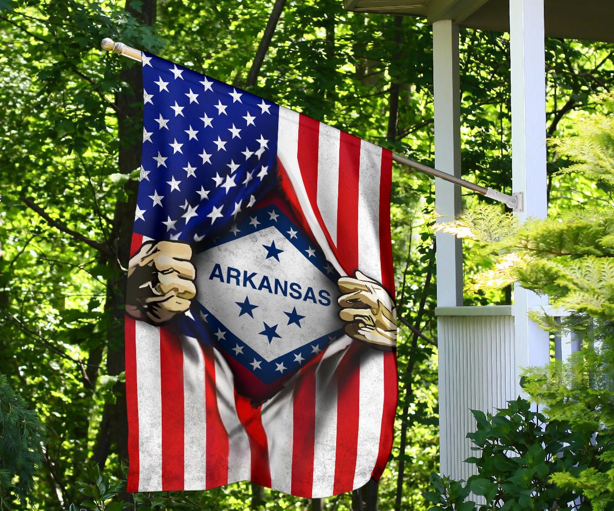 Arkansas American Flag Fourth Of July Flag Patriotic Gift