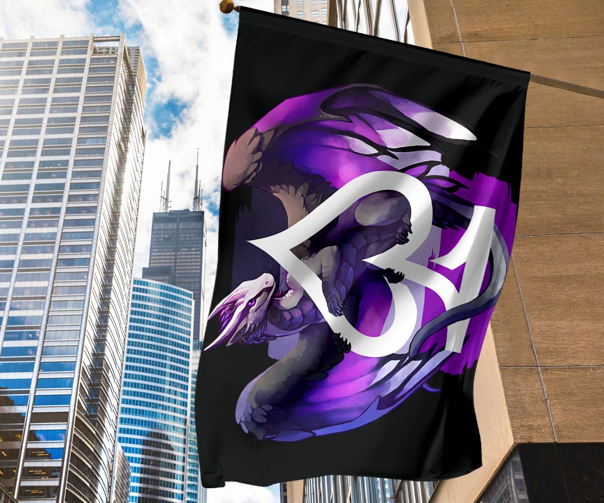 Asexual Flag Dragon Ace Flag LGBT Merch Hanging Decor Asexual Pride Flag