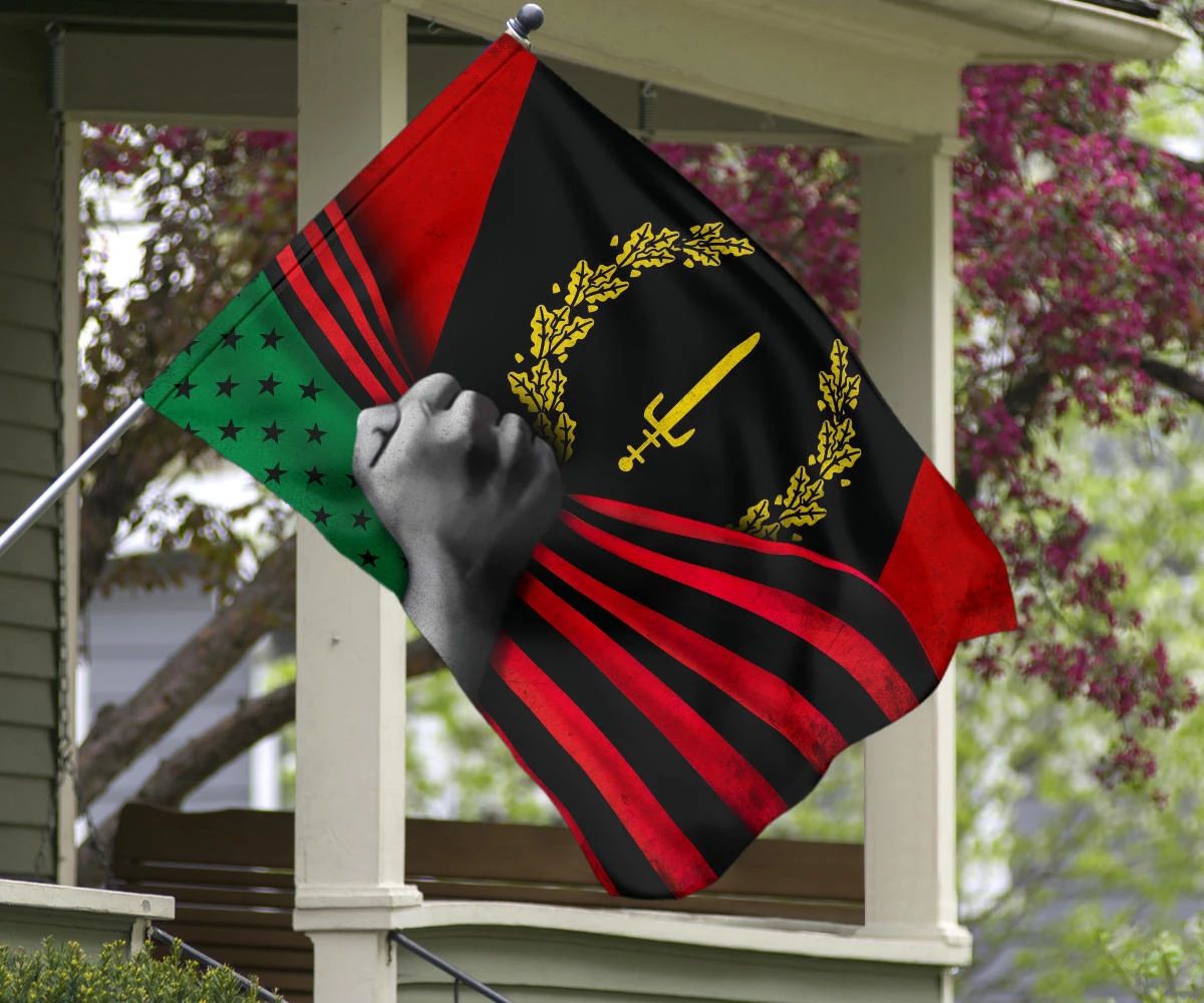 Black American Heritage Flag And Afro American Flag Black People African American History