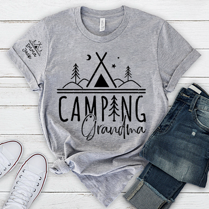 Personalized Camping Grandma Tee - Adventure Lover's Gift
