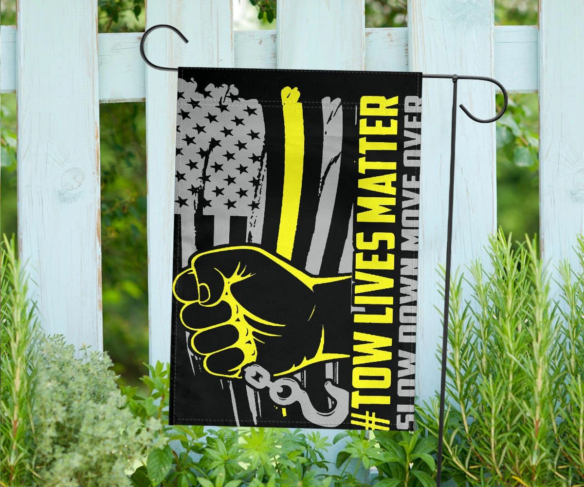 Thin Yellow Line Flag Tow Lives Matter Move Over Slow Down Flag For Indoor Outdoor Home Decor