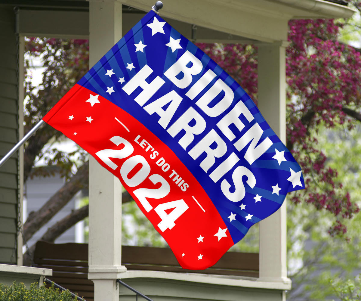 Biden Harris Let's Do This 2024 Flag Biden Harris Campaign Election 2024 Merchandise