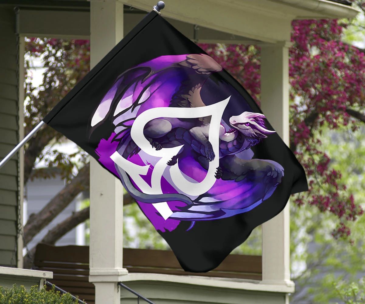 Asexual Flag Dragon Ace Flag LGBT Merch Hanging Decor Asexual Pride Flag