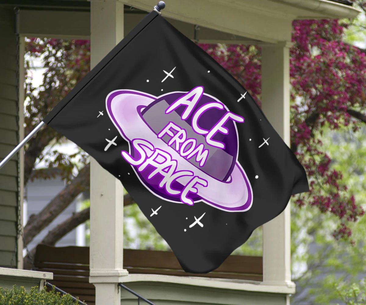 Asexual Flag Ace From Space International Asexuality Day Ace Flag Asexual Pride Merch LGBT