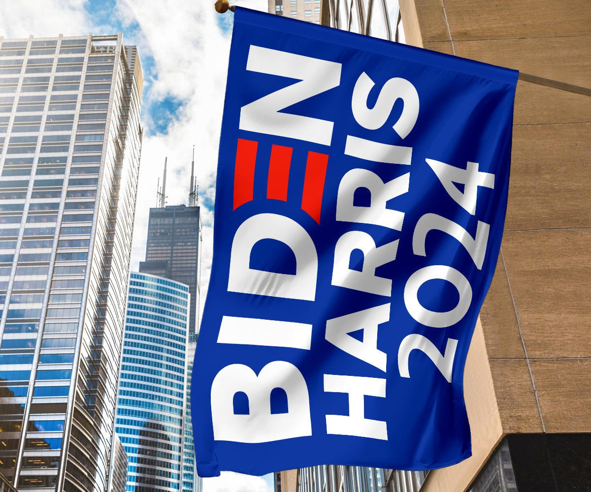 Biden Harris 2024 Flag Vote For Biden Harris Merch 2024 Presidential Election