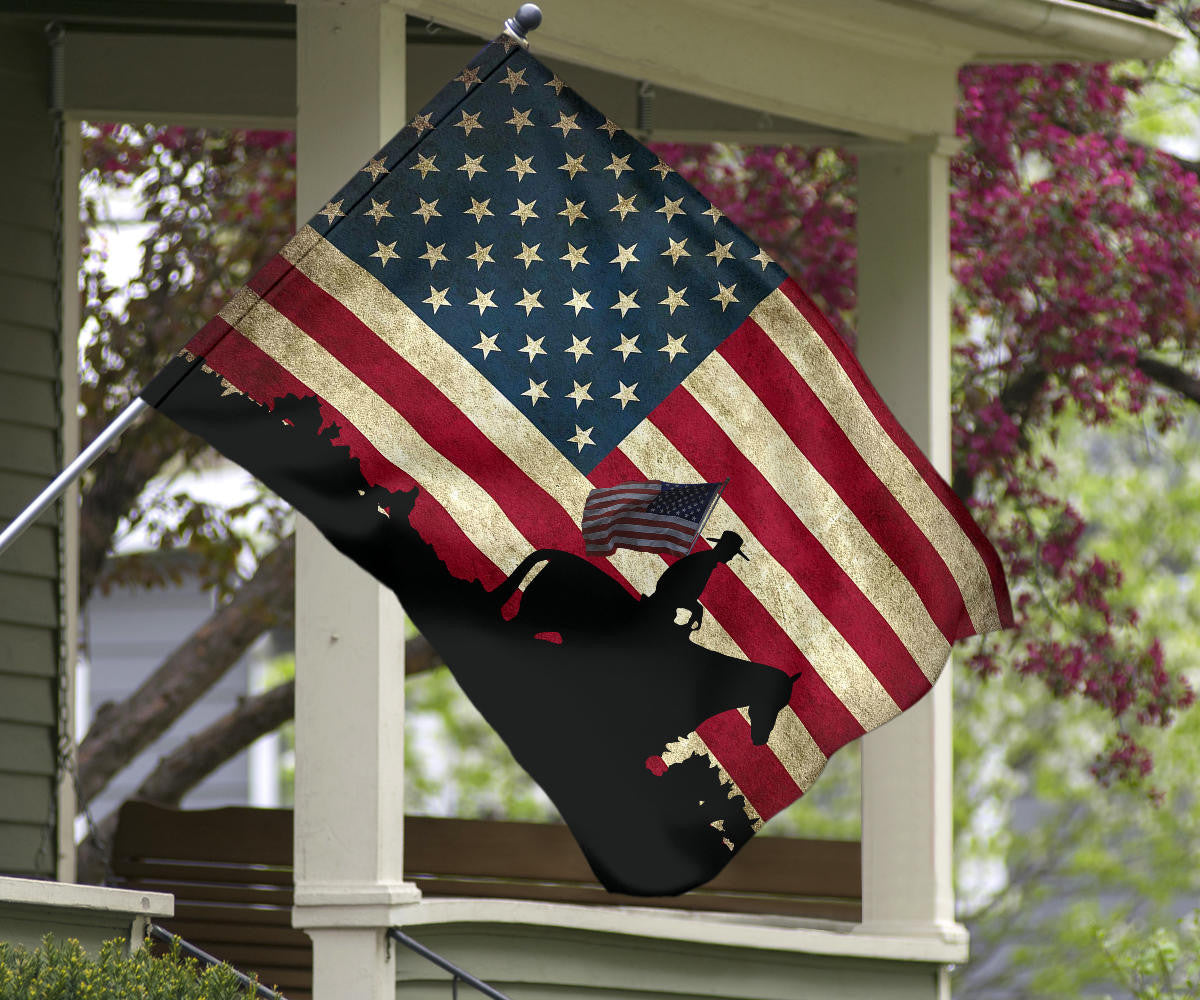 Cowboy Western Country Patriotic American Flag Happy Fourth Of July USA Independence Day Decor