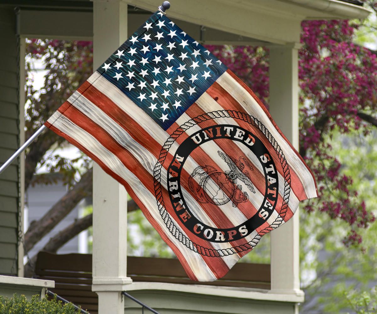 United States Marine Corps Flag Honor USMC Military Marine Veteran Gift