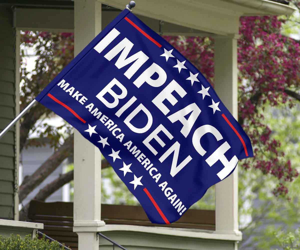 Anti Biden Flag Impeach Biden Make America America Great Again Fuck Biden Fight For Trump Merch