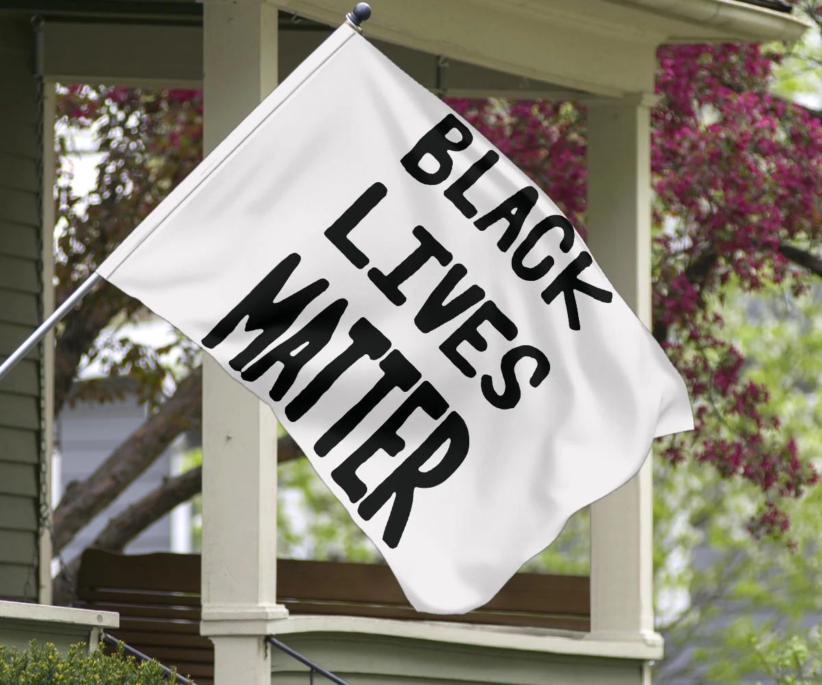 Black Lives Matter Flag Social Justice Activist BLM Flag Banner Indoor Outdoor Decor