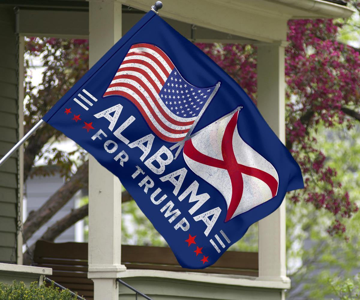 Alabama For Trump 2024 Flag Donald Trump For President Patriotic Flag