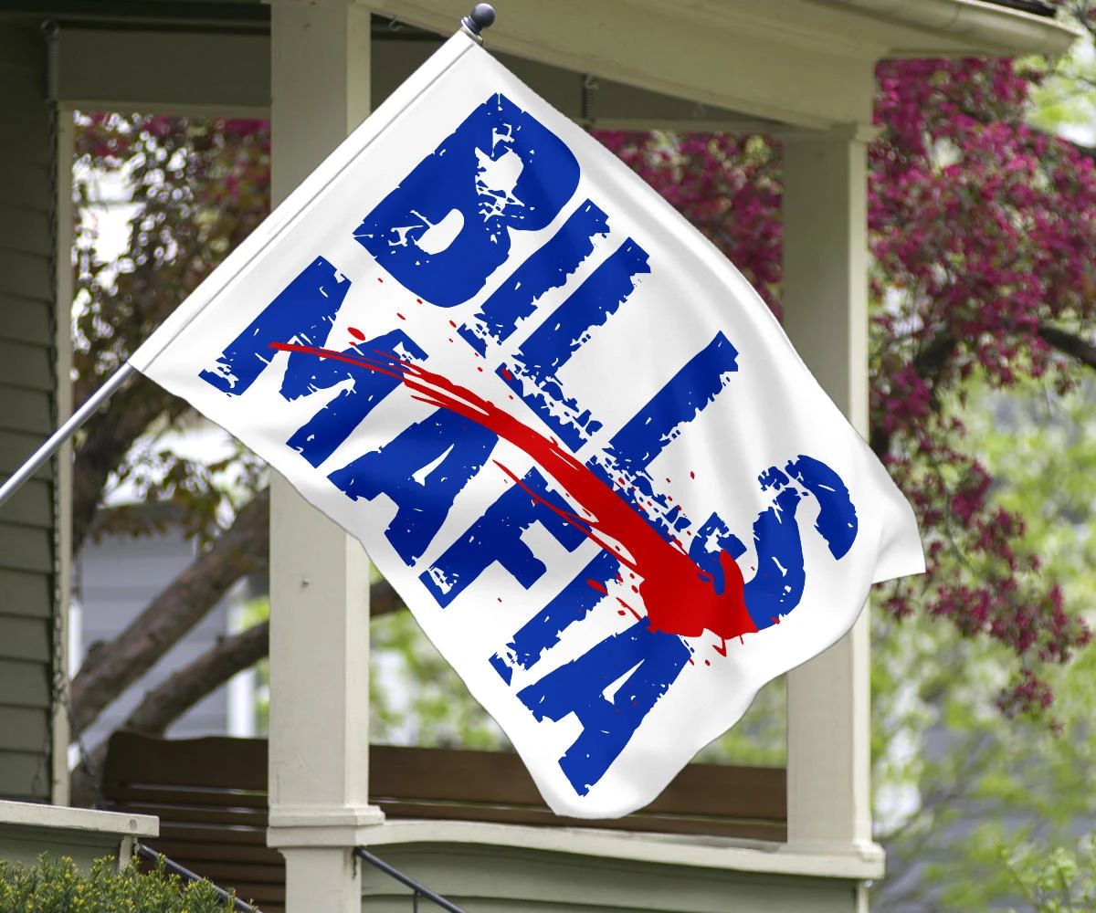 Bills Mafia Flag Buffalo Bills Football Team Support Banner Indoor Outdoor Decor