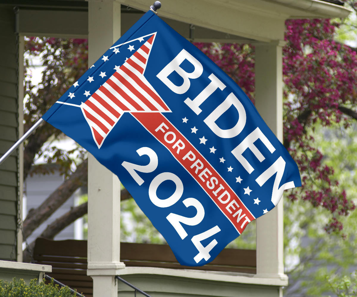 Biden For President 2024 Flag Joe Biden 2024 Flag For Supporters Presidential Election