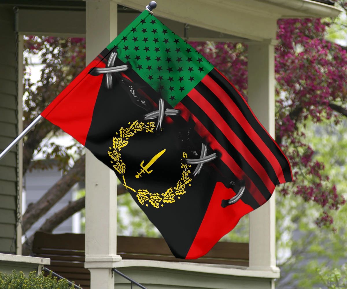 Black American Heritage Flag And African American Flag Honor Black People Liberation