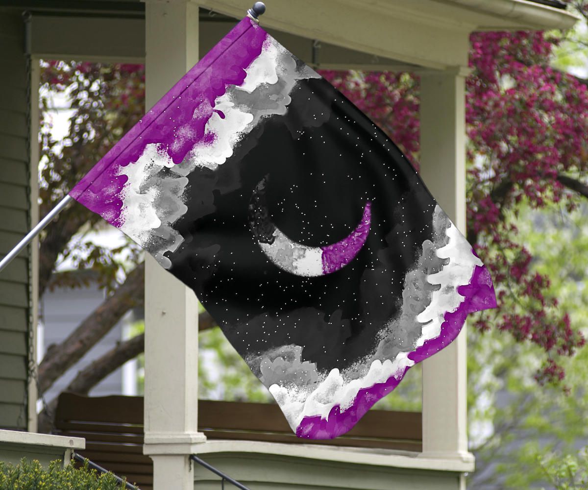 Asexual Flag Night Sky International Asexuality Day LGBT Hanging Decor Ace Flag