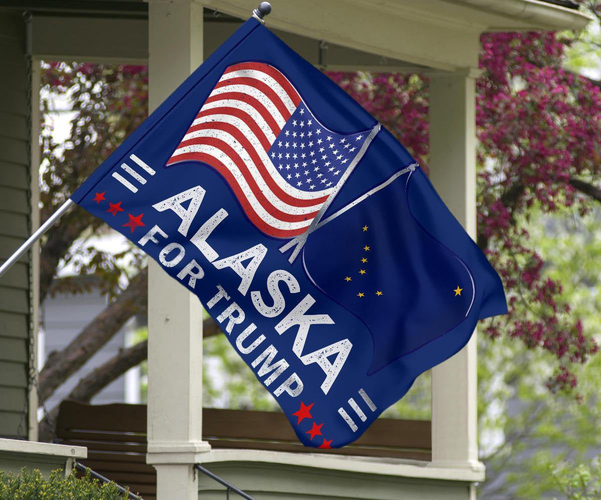 Alaska American For Trump Flags Support for President